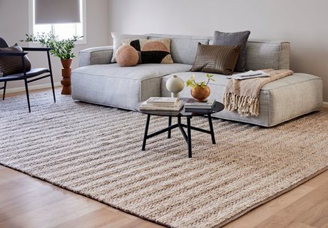 Defining Zones with Rugs and Flooring